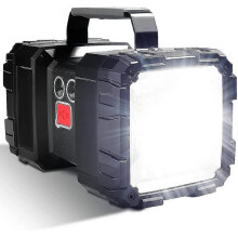 Rechargeable Led Flashlight 10000mah 1200lm Ultra Standby High Camping 7 Modes with Usb Bank Output