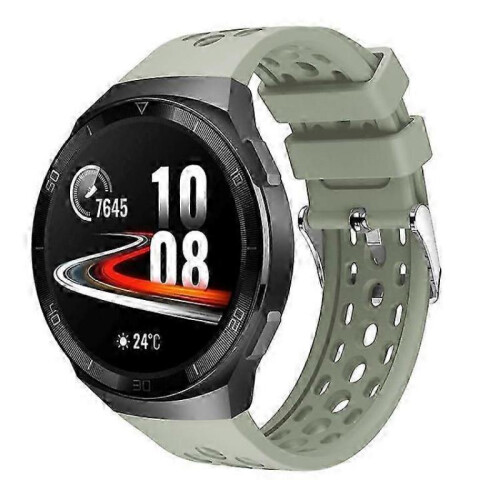 (Green) 22mm Soft Silicone Watch Band Strap Replacement Compatible For Huawei Watch Gt 2e 1