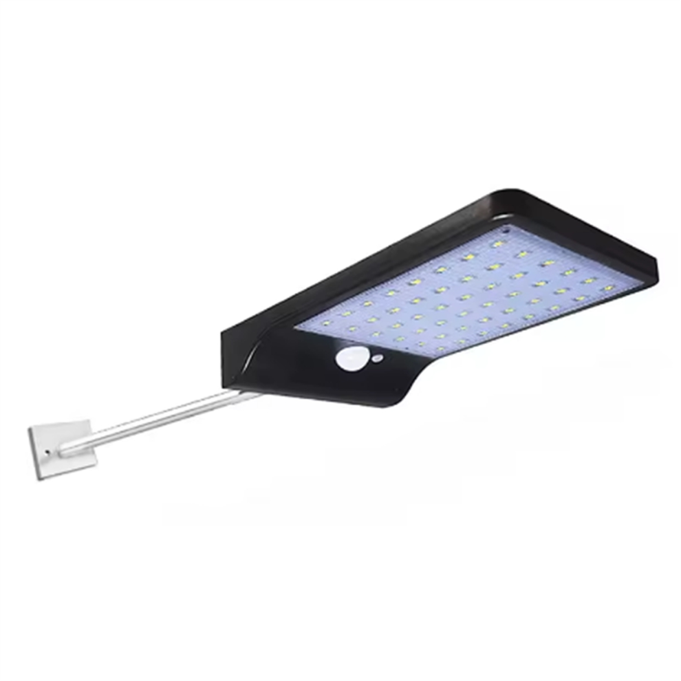 Lampadaire solaire à 48 LED avec détecteur de mouvement PIR