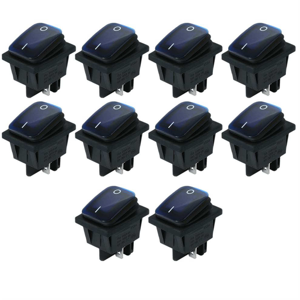 4 Pins Waterproof Rocker Switch 250V 16A Car Boat 4852575059312