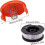 6 Pack Line Spool with 2 Covers for Replace Grass Trimmers Replacement Spoo 4
