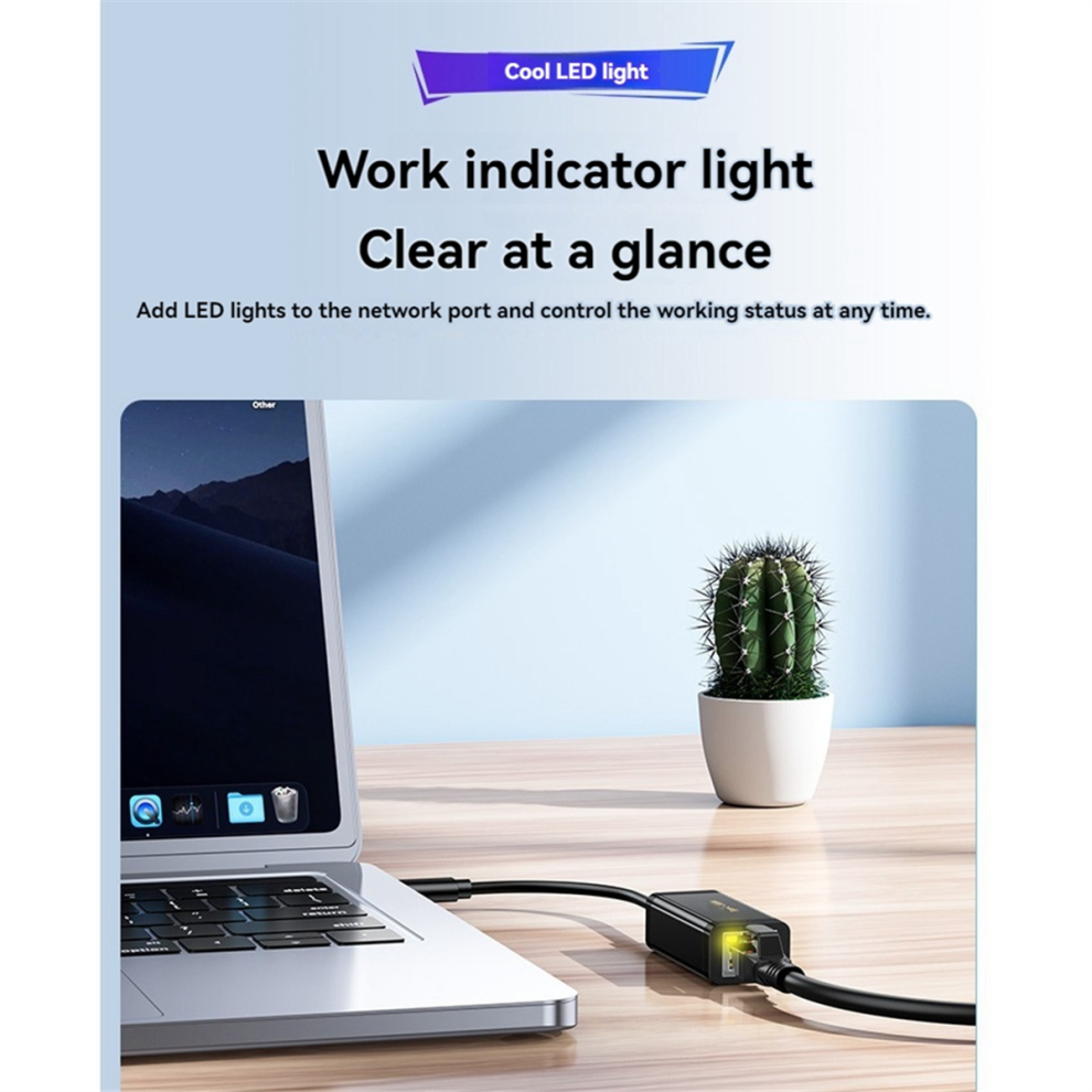 Type-C To Gigabit Ethernet Adapter Usb-C 1000Mbps 4852575062305