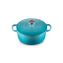 Le Creuset Enameled Cast Iron Signature Round Dutch Oven 4.5 qt. Caribbean