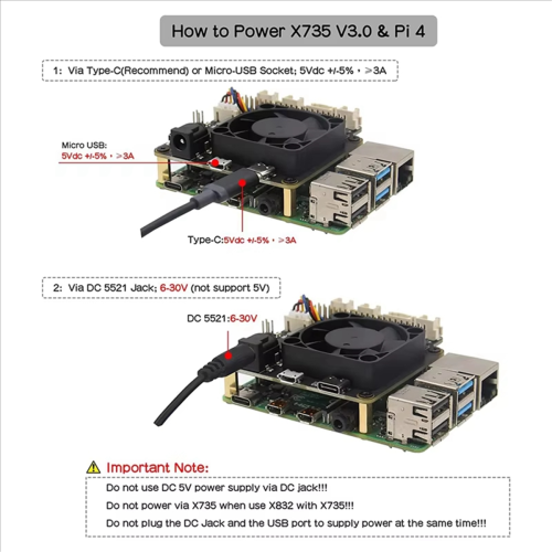 Placa de expansão de armazenamento HDD/SSD X825 V2.0 de 2,5 polegadas 2