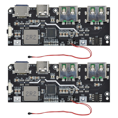 2PCS 22.5W Fast Charging Mobile Power Module 5 Por 1