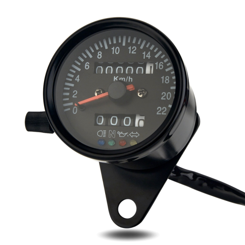Cafe Racer Retro Motorfiets Aangepaste Meter LED Ind