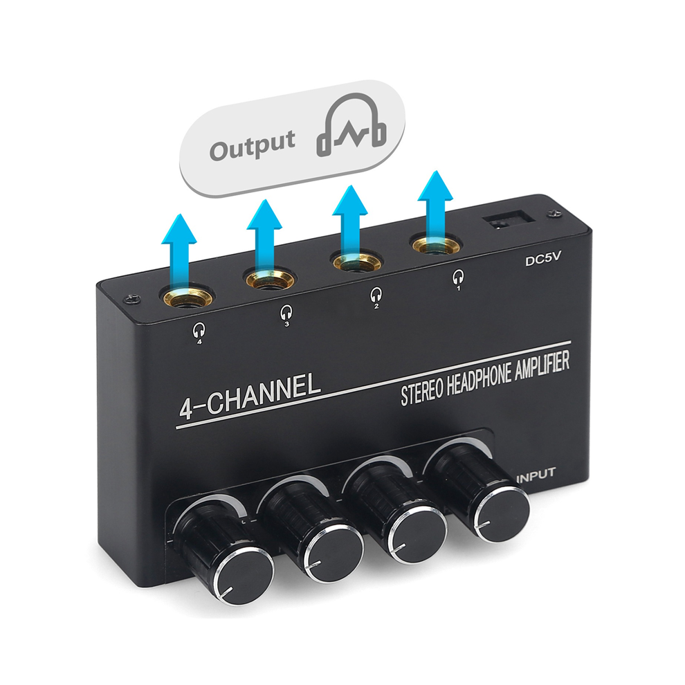 Headphone Amplifier Compact Stereo Earphone Audio 4851577005952
