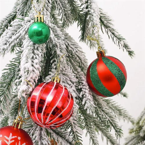 42 Stück Weihnachtskugel-Ornamente, bruchsichere Christbaumkugel 2