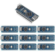 10pcs for Arduino Nano V 3.0 Atmega328 Controller Compatible Board Module PCB Development Board TYPE