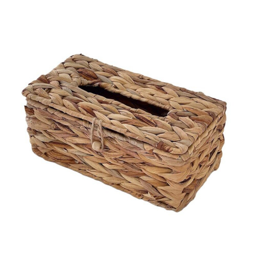 Ins Wasserhyazinthe Gewebte Taschentuchbox Rattandeckel San 1