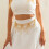 (C) Metallic Solid Color Waist Chain Heart Pendant Multi Layer Tassel Geometric Pattern 10
