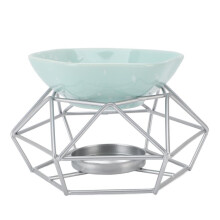 Ceramic Aromatherapy Burner Metal Candle Holder Set Iron Art Essential Oil Burner Tealight Candle
