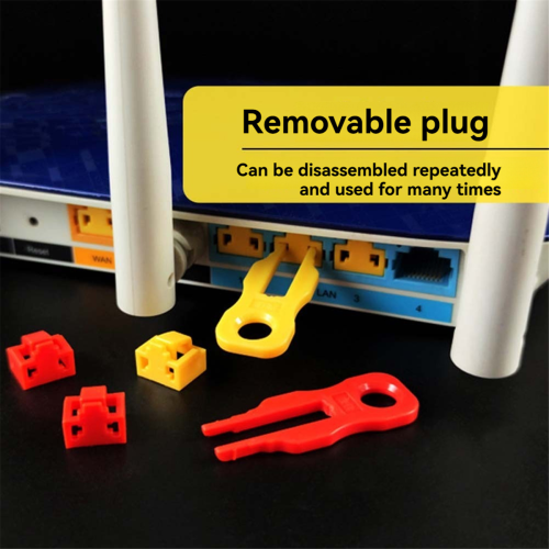 RJ45 Port Lock Kit with Key Ethernet Security Bloc 2