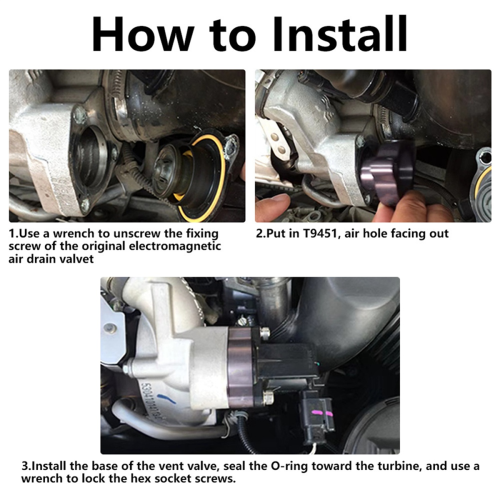 Auto TFSI Blow Off Ventil Basis T9451 VTA DV & Adapter 1