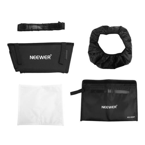 Opvouwbare softbox-diffuser met raster en draagzak