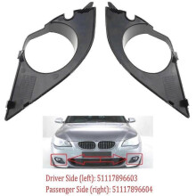 Fog Light Cover Lamp Frame Grille for BMW 5er Reihe E60 E61 M Paket 2003-2010 Fog Light Grille Lamp