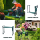 2-in-1-Gartenkniebank und -sitz, Klappsitz mit EVA 3