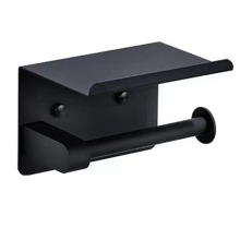 Toilet Paper Holder, Matte Black Holder Wall Mount