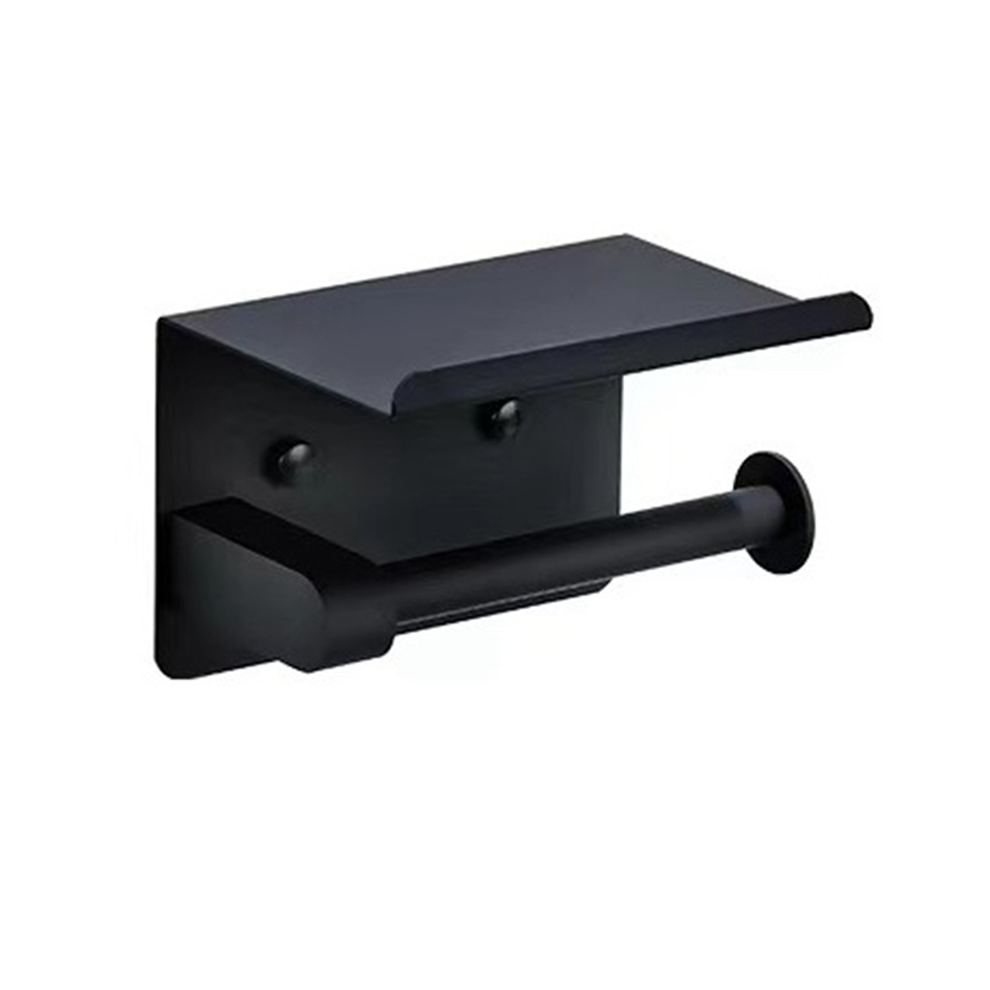 Toilet Paper Holder, Matte Black Holder Wall Mount-image-OPC-PJ8SFVW-NEW
