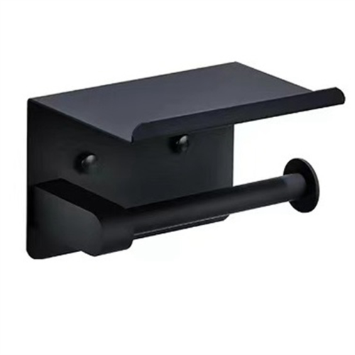 Toilet Paper Holder, Matte Black Holder Wall Mount 1