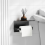 Toilet Paper Holder, Matte Black Holder Wall Mount 5