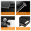 Toilet Paper Holder, Matte Black Holder Wall Mount 7