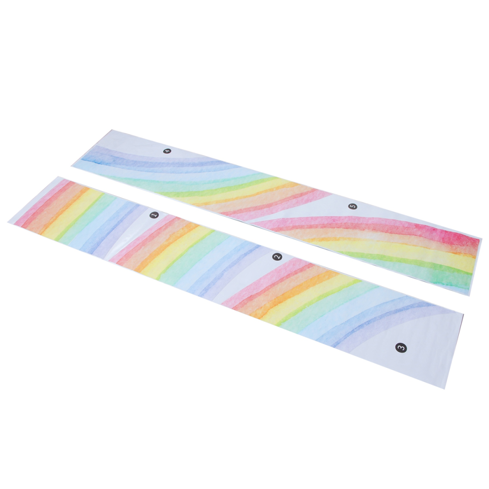 Large Watercolour Rainbow Wall Stickers For Kids R Semoic