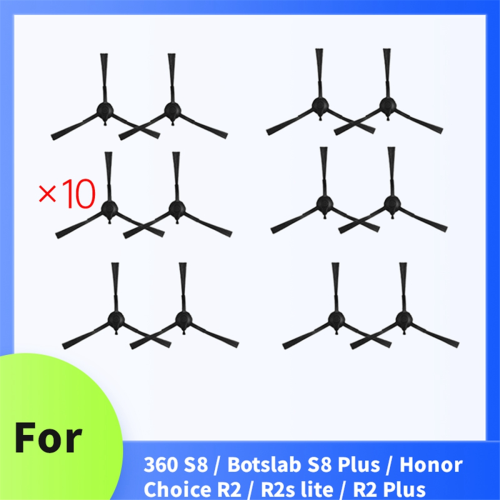10 Pcs Side Brush for 360 S8 / Botslab Plus Choice 2