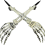 10 Pieces of Halloween Skeleton Arm Decorations Re 2