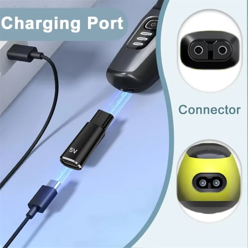 5V Type-C scheerapparaatadapter-opladerconverter voor één 2