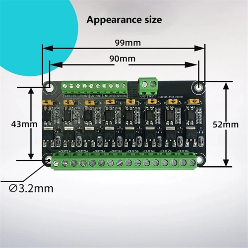 8 Channel MOSFET Microcontroller PLC Amplification 2