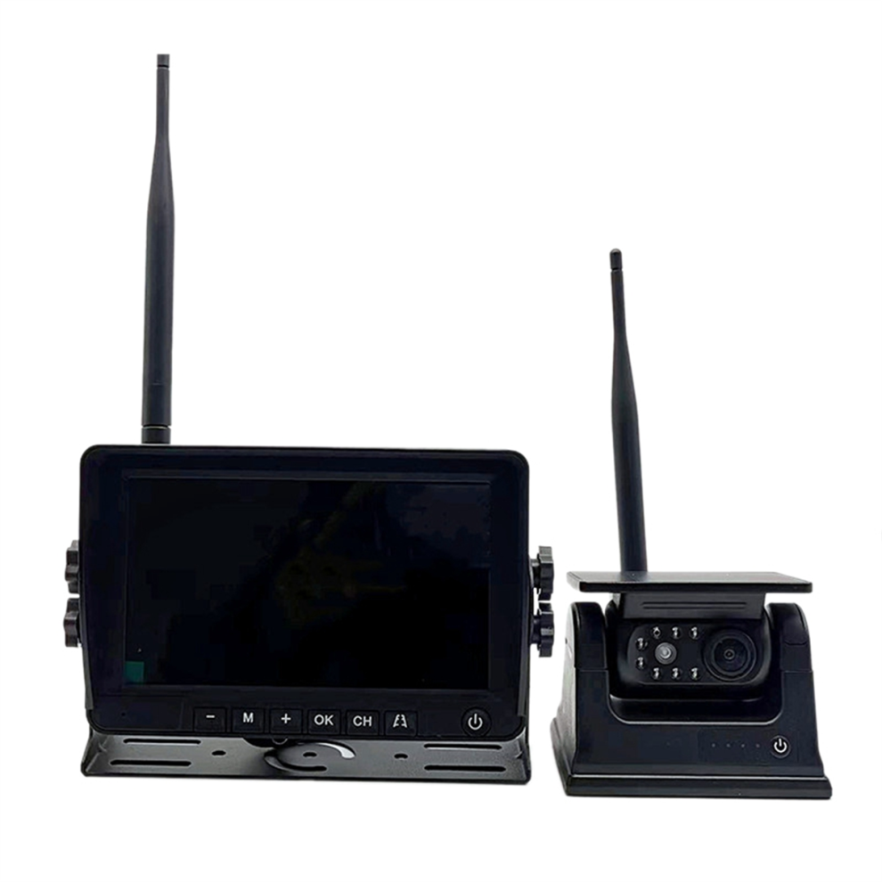Magnetic Solar Wireless Backup Camera Hd Dvr 7In I 4854188176844