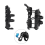 Motorcycle 25MM Bottle Kettle Holder Universal Adj 11