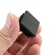 200Pcs 1 Inch Square Tube End Cap Plastic Plugs Tube End Caps Post Pipe Cap Cover Tubing Insert Chai