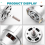 5 pezzi 755 Motore CC per tagliaerba 21V 6