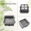 Roller Brush Hepa Filter for FLOOR ONE S5 Steam/IF 5