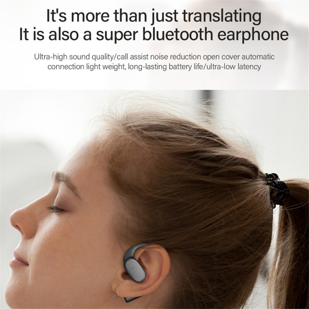 Écouteurs Traducteurs MTOXW XF23 135 Langues - Bluetooth 5.4 Open Ear Avec Écran Tactile