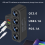 4-Socket Auto-aansteker Splitter 12V-24V Telefoonvoeding 7