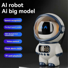 Smart AI Robot Wireless Bluetooth Speaker Sound Box Audio Alarm Clock FM Radio for Boy Girl Student