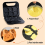 Animal Mini WaffleMaker 6 Shaped Pancakes Breakfas 6