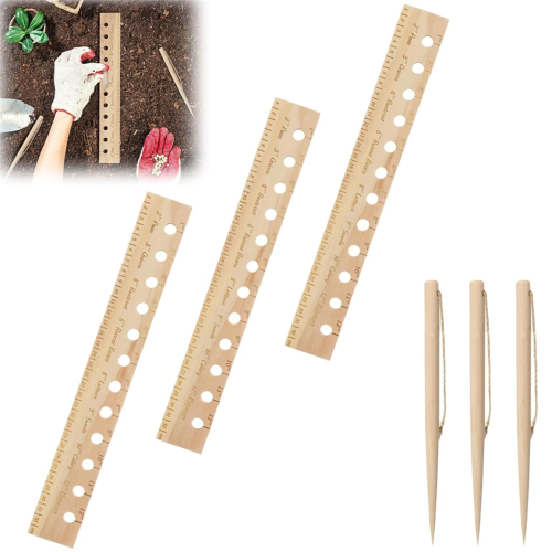 Spacer Tool Seeder Planting Ruler,Accurate Plant D on OnBuy