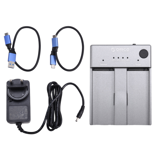 M.2 NVMe Cloner Διπλή Θήκη, Αλουμίνιο, USB-C, Διπλή 2
