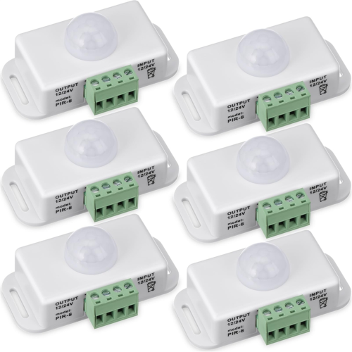 6er-Pack 12V 24V PIR-Sensor LED-Bewegungsmelder Licht
