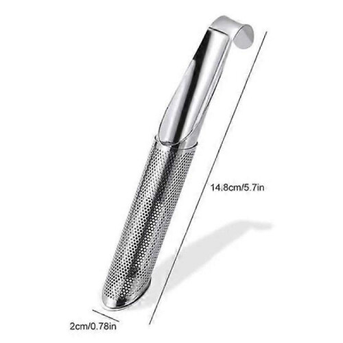 2x Tesil pipe stainless steel mesh tea infuser Metal look one size 1