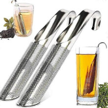 2x Tesil pipe stainless steel mesh tea infuser Metal look one size