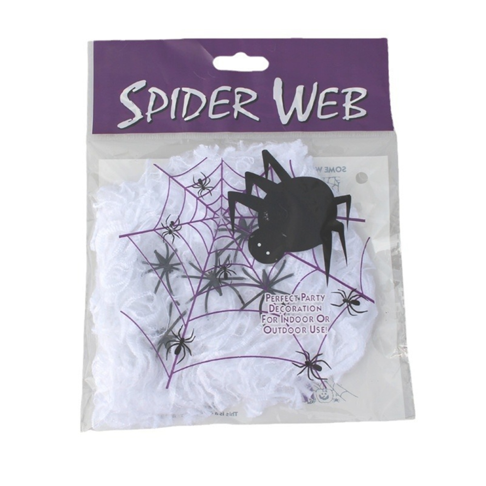 1400 Sqft Halloween Spider Webs Decorations with 1