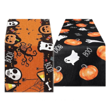Strašidelný obrus Halloween s duchmi, tekvica, súprava pre netopiere