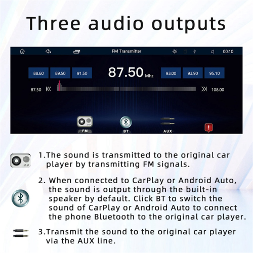 Φορητή οθόνη Bluetooth αυτοκινήτου 10,26 ιντσών με GPS πλοήγηση 2