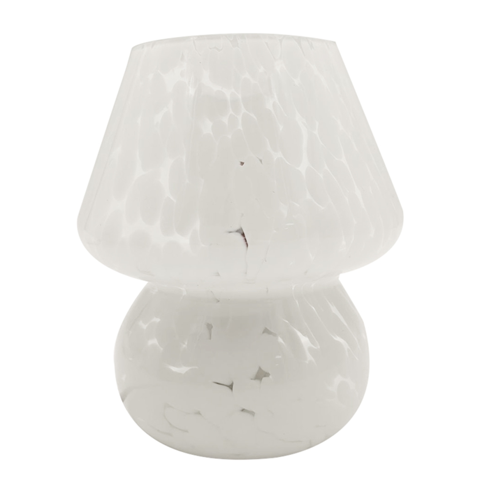 Lampe de table champignon petite lampe de chevet en verre translucide