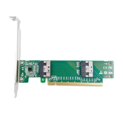 Κάρτα προσαρμογέα PCI Express X16 σε 2-Port SlimSAS SFF